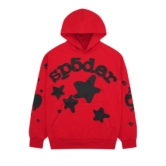 SP5DER RED BELUGA HOODIE
